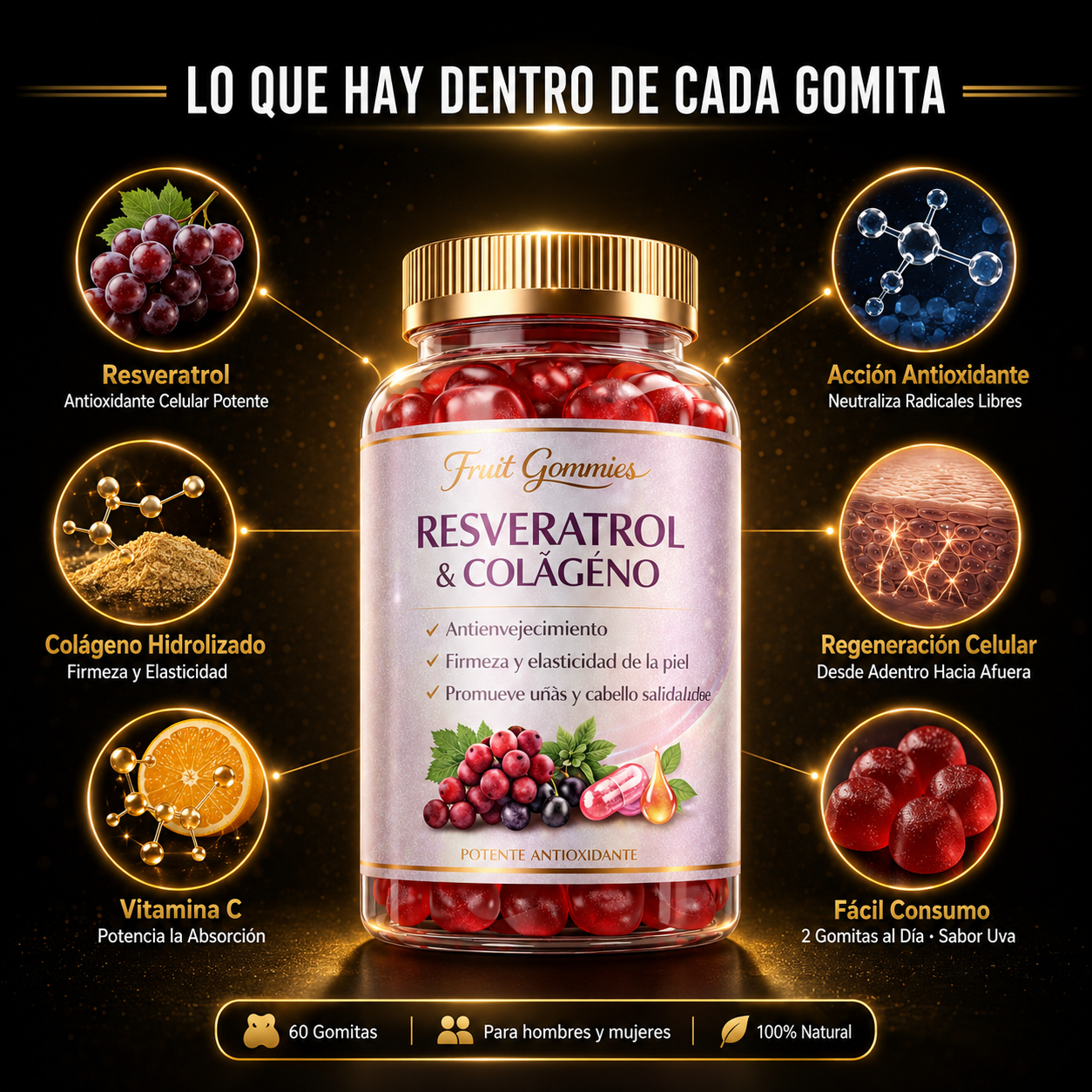 Gomitas Colageno Y Resveratrol