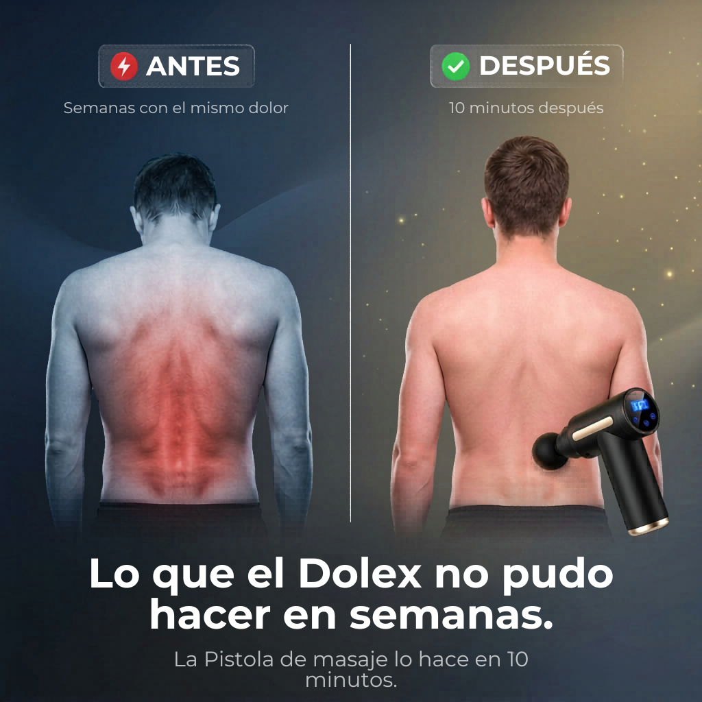 Pistola de masaje eléctrica portátil