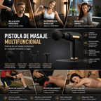 Pistola de masaje eléctrica portátil